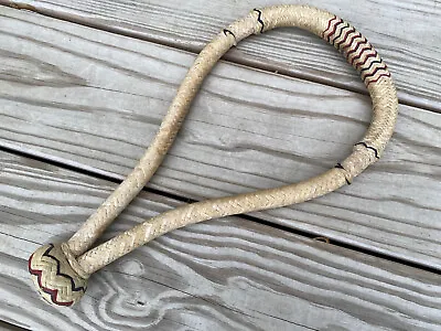 Flexible Rawhide Western Show Horse Bosal ~ Black & Red Trim • $40