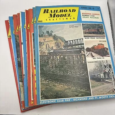 Railroad Model Craftsman Magazine February - December 1966 Monthly Issue Y7 • $22