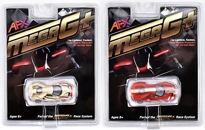 AFX Mega G+ DOUBLE-DEAL With Ford GT Heritage #5/#16 HO Slot Cars #22061/#22067 • $64.29