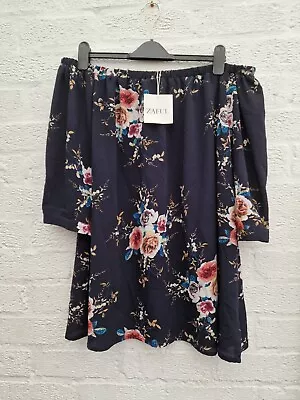 Zaful Floral Bardot Top Size 5xl (26) • £7