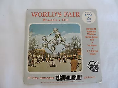 World’s Fair Brussels 1958 Unopened Set Of View Master Reels • $5.50