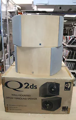 KEF Q2ds Surround Sound Home Cinema Di-Pole Effects Speakers Boxed • £140