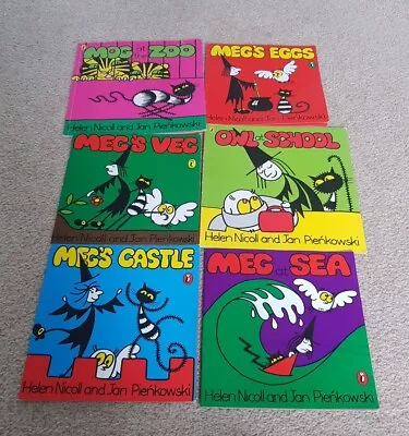 Meg And Mog Book Bundle 6 Books Helen Nicoll And Jan Pienkowski • £4.99