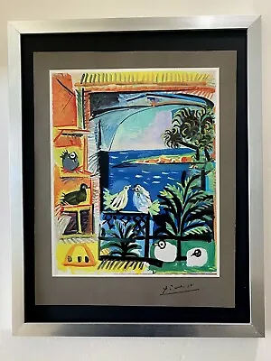 $129 • Buy Pablo Picasso+ Original 1969 + Signed + Hand Tipped Color Plate The Pigeons