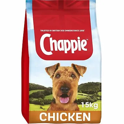 Chappie Complete Dry Adult Dog Food With Chicken & Wholegrain Cereal 15kg • £33.95