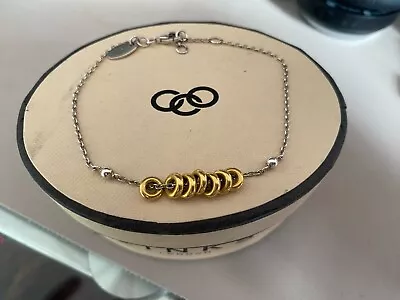 Genuine LINKS OF LONDON Sterling Silver Sweetie And Gold Bracelet With Box • £40