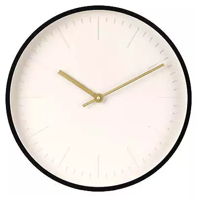 20  Round Indoor Modern Black Analog Wall Clock • $26.96