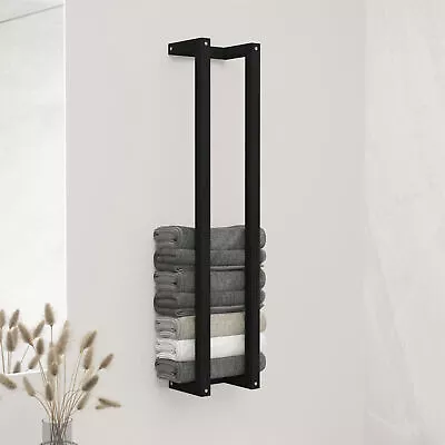 £45.22 • Buy Towel Rack Black 23x18x110  Solid Wood Pine G4B0