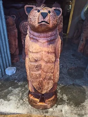 £380 • Buy Chainsaw Carving Bear  Sussex Elm Wood Home Garden Rustic Sculpture Art Statue