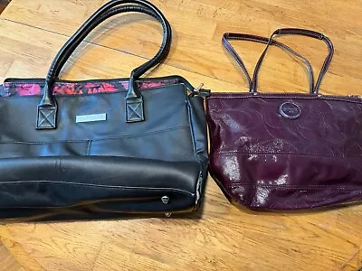 Lot Of 2 Travel Totes Purple Coach & Mary Kay Consultant Makeup Bag • $20