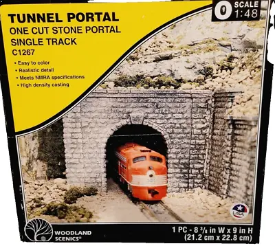 Woodland Scenics O Scale Cut Stone Single Track Tunnel Portal C1267 • $14.98