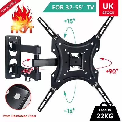 TV Wall Bracket Tilt Swivel Mount For 32 38 40 42 46 48 50 55 Plasma LCD LED LG • £9.99