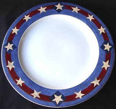 Sakura Warren Kimble Spirit Of The Flag Chop Plate Serving Platter 12 1/2  • $20.23