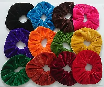 Pair Of Large Hair Scrunchies Elastic Scrunchy Hair Bobbles Hair Scrunchie Bands • £2.59