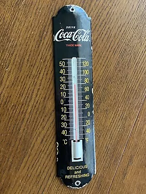 Rare Vintage Coca-Cola Porcelain  12  Cigar Thermometer • $73