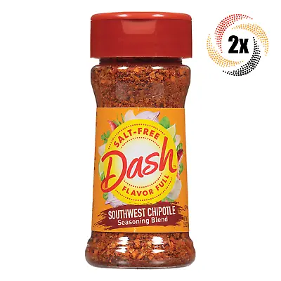 2x Shakers Mrs Dash Salt Free Southwest Chipotle Seasoning Blend 2.5oz  • £12.92