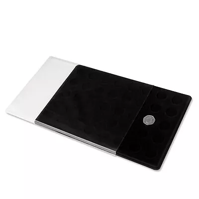 New Black SCHULZ COIN TRAY 50p Shape - 40 Compartments Pence Collection (P50p) • £9.12