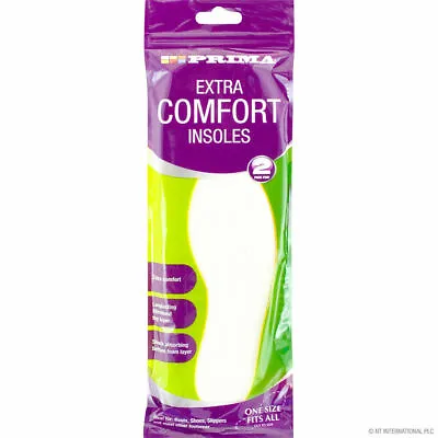 2 Pack Pair Shoe Insoles Anti Odour & Extra Comfort UK Mens Women Size 3- 11 • £2.99