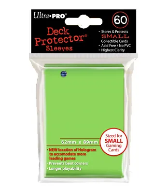 Ultra Pro - Protector Sleeves Deck - Lime Green (60pcs) For Yugioh • £4.80