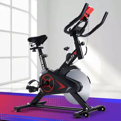 Everfit Spin Bike Exercise Bike Flywheel Cycling Home Gym Fitness Machine • $180.41