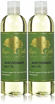 Liquid Gold Macadamia Nut Oil 100% Pure Organic Cold Pressed Skin Hair Health • $15.69