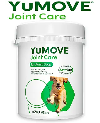 Lintbells YuMOVE Adult Dog Joint Supplement For Stiff Older Dogs 240 Tablets UK • £34.99