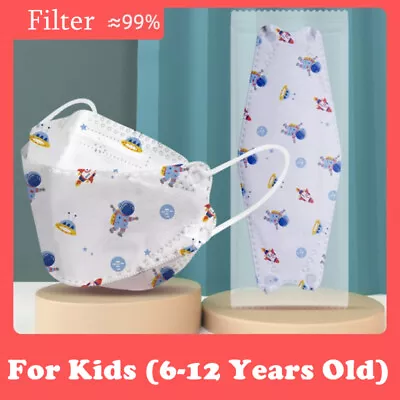 10/50/100X Kids KF94 Disposable Surgical Face Mask Child Children Mask FFP2•Mask • $15.89