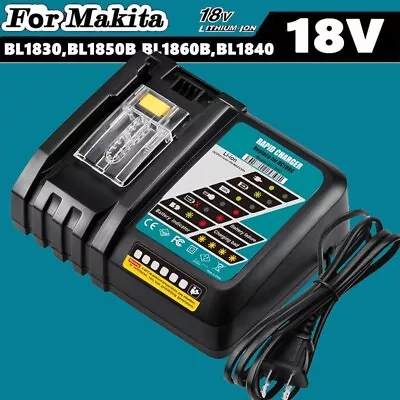 18V For Makita DC18RC 18 VOLT LXT Lithium‑Ion Rapid Optimum Battery Charger • $20