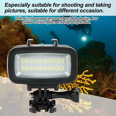 LED Camera Diving Fill Light 40m Underwater Lighting Waterproof Photography BEA • $25.23