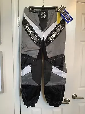 Bilt Dirt Bike Racing Pants With Kevlar Panels Black Gray And White Size 34” New • $45