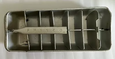 Vintage Philco Ice Cube Tray (1950’s):  Aluminum Hinged Lift Handle / 14 Cubes • $1