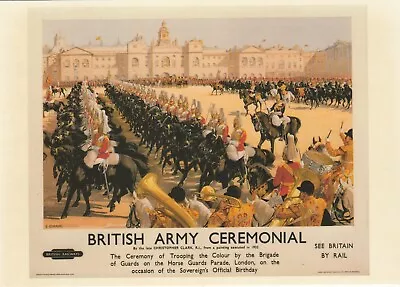 Unused Postcard - British Rail Publications - British Army Ceremonial • £1.50