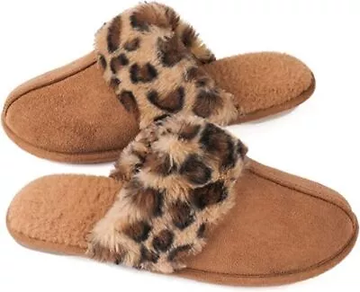 Womens Slippers Memory Foam Indoor Non-Slip Bedroom Sole Slip-on House Shoes • $15.99