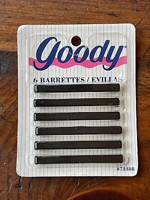 Vintage Goody Stay Tight 2.5 Inch Barrettes Black #73388 • $33.74