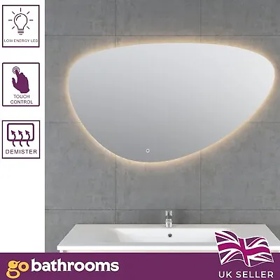 £165 • Buy Aria Pebble Shaped Mirror | Bathroom Mirror | Modern Designer Mirror | 800x550mm