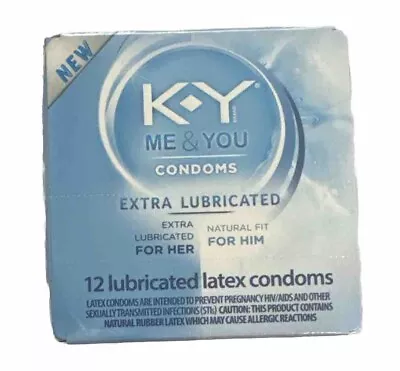 Bundle 4/ KY Intense Me & You EXTRA Lubricated Latex Condoms EXP 06/2024 Sealed • $35