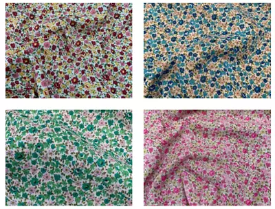 £3.99 • Buy Small Ditsy Floral Polycotton Material Poly Cotton Xmas Craft Dress Fabric 44 