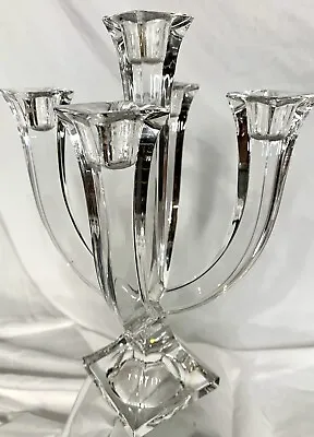 Vintage Signed Nachtmann Crystal Five Arm Candle Holder Candelabra ~ Germany • $101.77