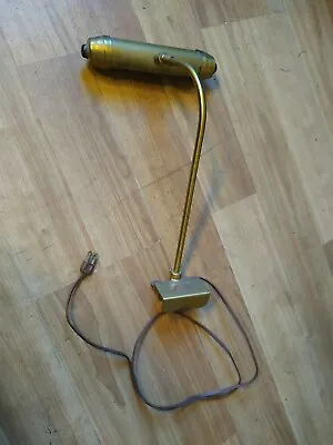 Vtg. Mid-century Clamp On Light-Lamp Brass Organ Headboard Lamp MCM Picture Fix • $22.95