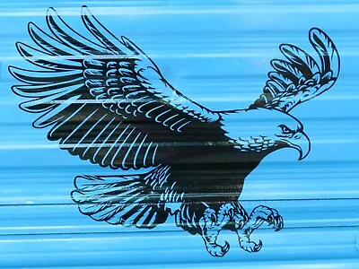 $16.95 • Buy Flying Eagle Decal Large 23  X 30  Vinyl Graphics Camper RV Sticker Flag USA Big