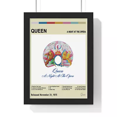 Queen Album Cover Wall Poster | Vintage Poster | Minimalist Music Poster • £29.99