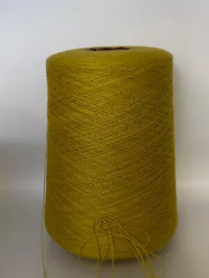 NICE Spool Cone Peru #1 Super Baby Alpaca Yarn 1lb 3oz 520gr 5021 Mustard • $18