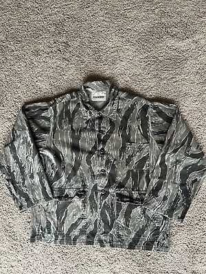 Vintage Ranger Tiger Stripe Camouflage Hunting Field Shirt Jacket Camo Size XL • $35