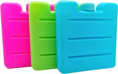 HOMEBAY - Pack Of 3/6 Small Mini Freezer Blocks Ice Packs For Cool Bags Lunch Bo • £7.23