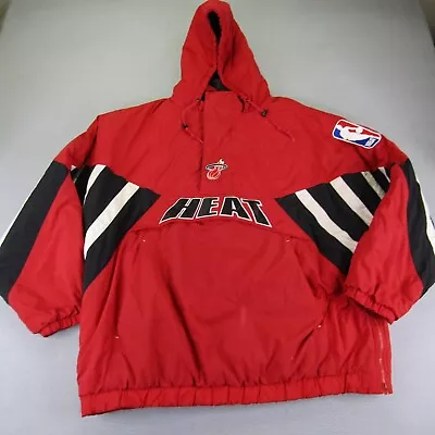 Miami Heat Jacket Mens 5XL Hardwood Classics Kangaroo Pocket NBA Back Hit ^ • $149.97