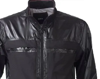 Rare Hugo Boss McLaren F1 Sport Nylon Bomber Jacket Large Black Sport • $568.07