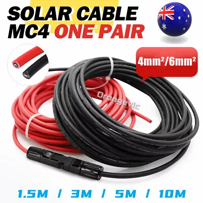 Extension Cable Wire Connectors Solar Panel To Regulator 10Awg 12Awg 4mm² 6mm² • $19.99