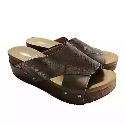 Volatile Wedge Slip On Wedge Sandals Size 10  • $27.29