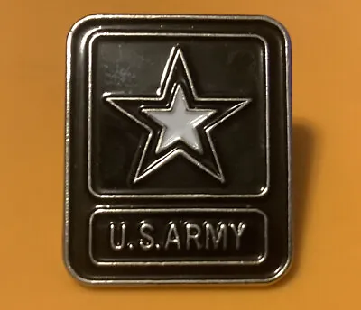 U S Army Lapel Pin Black White Gold Star Veteran Hat Tie Lapel Pin  • $8.99