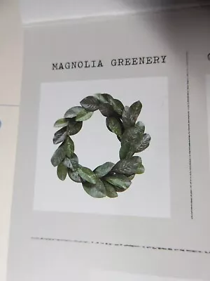 NIB Decor Steals Real-Touch Magnolia Garland/Wreath • $19.90